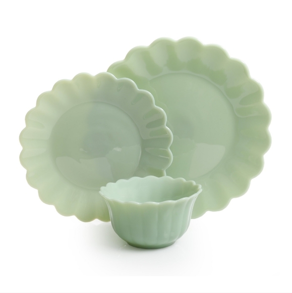 ❤️ New Pioneer Woman Timeless Beauty Jade 3 Piece Dinnerware Set - Picture 2 of 4